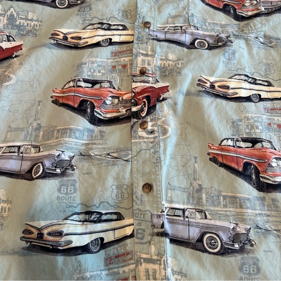 Clear Water Outfitters Classic car print shirt. - Picture 4 of 15